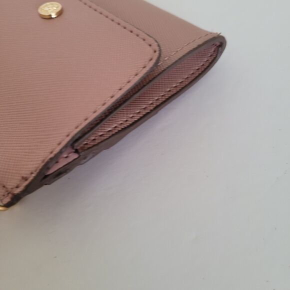 Anne Klein Small Mini Wallet Card Coin Holder Key Ring Compact Light Blush Pink - Picture 8 of 9